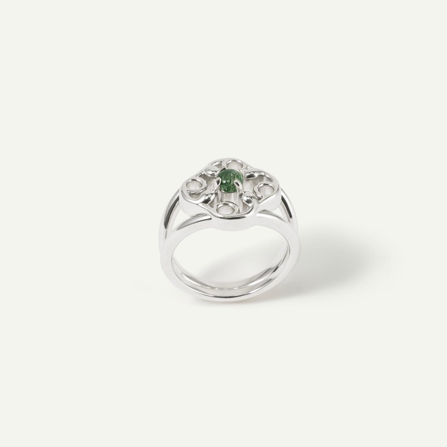 Green Specter Double Layer Ring