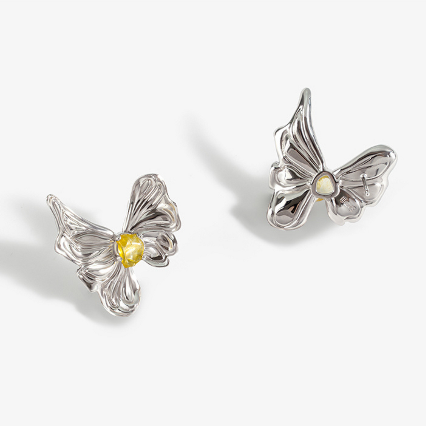 Citrine Butterfly Earrings