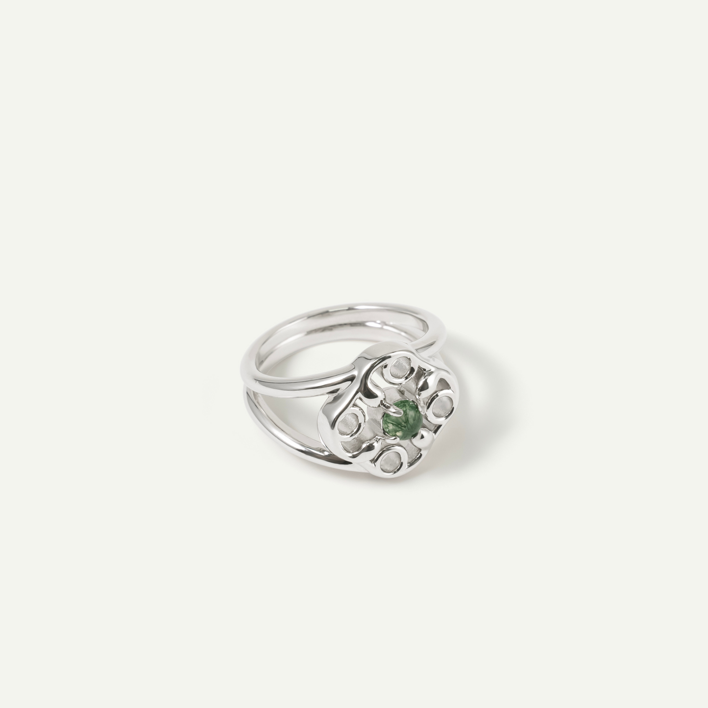 Green Specter Double Layer Ring