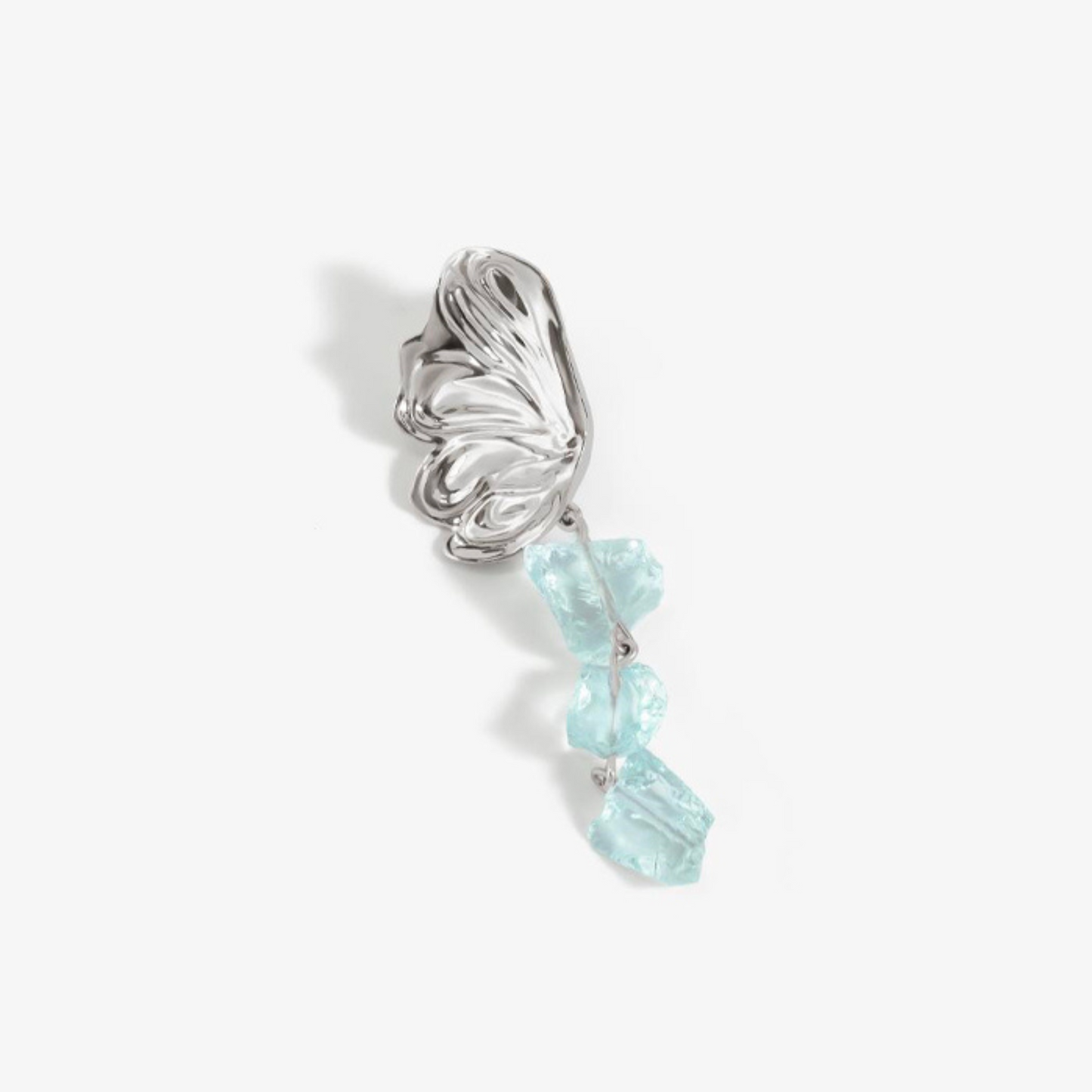 Crystal Tassel Butterfly Earrings