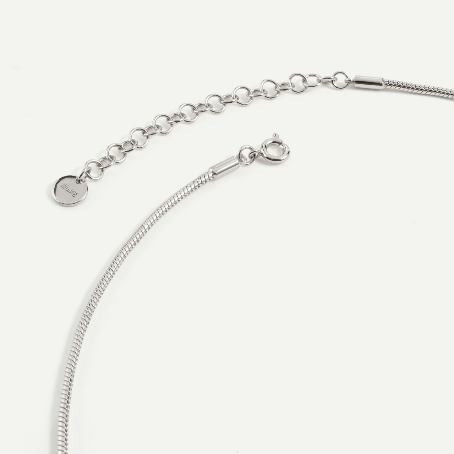 Agate Yuanbao Coin Snake Bone Chain