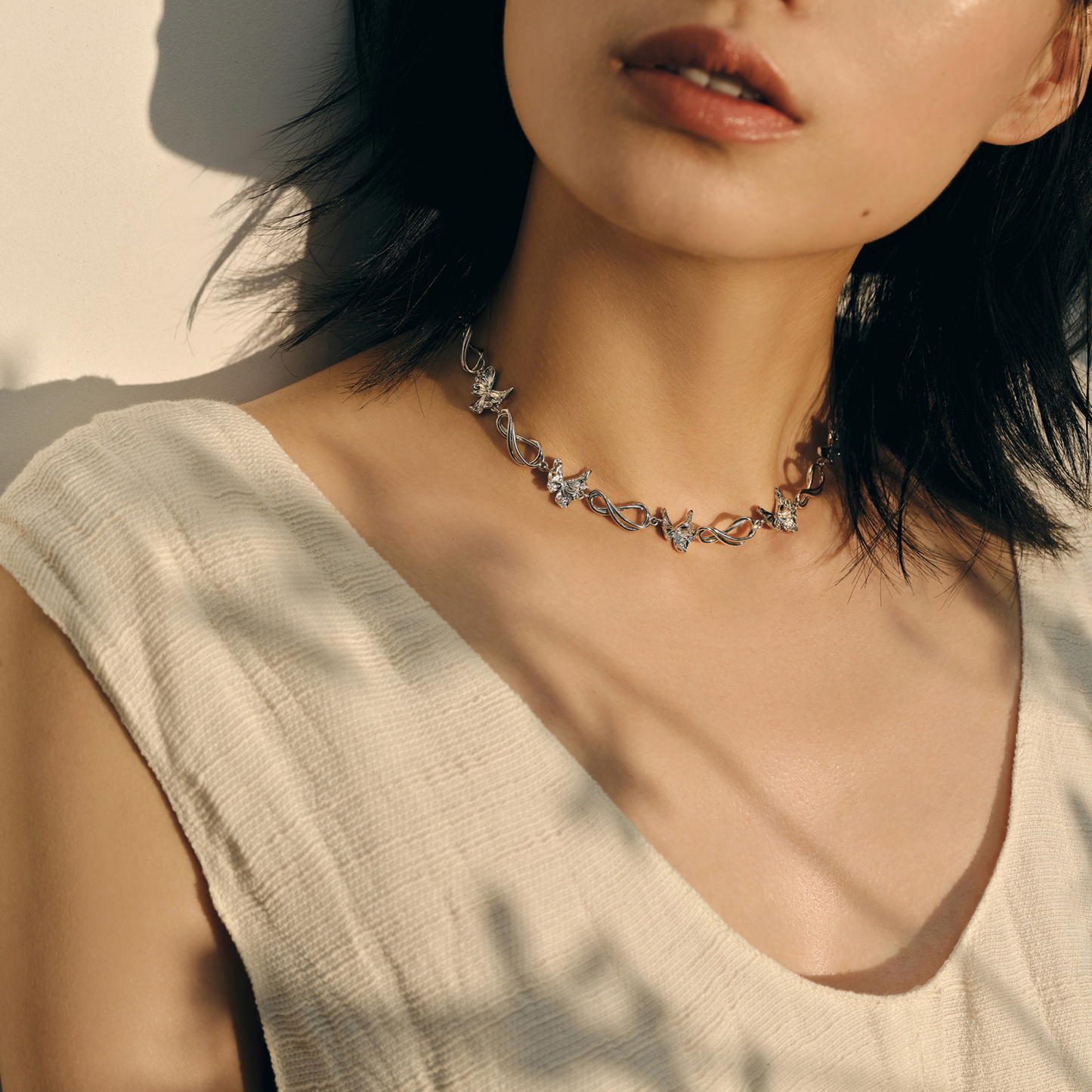 Silver Butterfly Chain