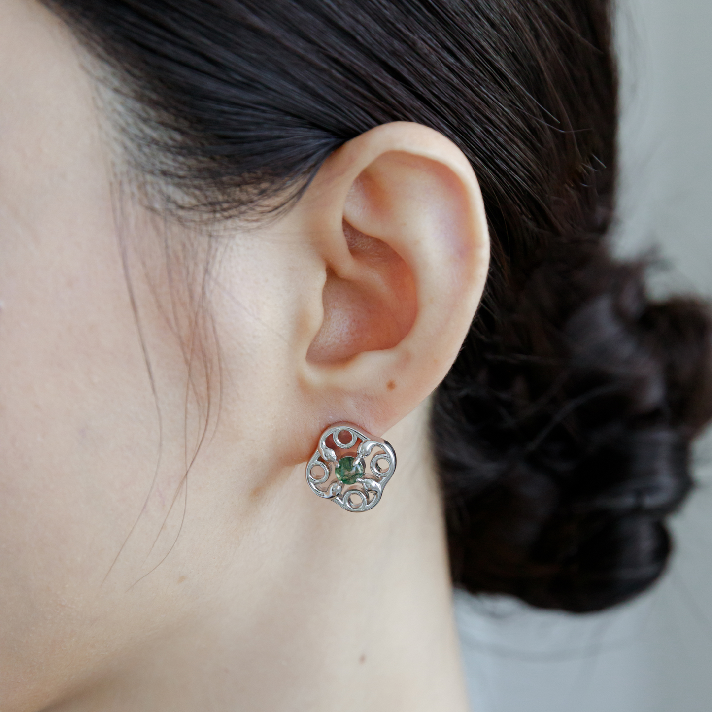 Green Ghost Earrings