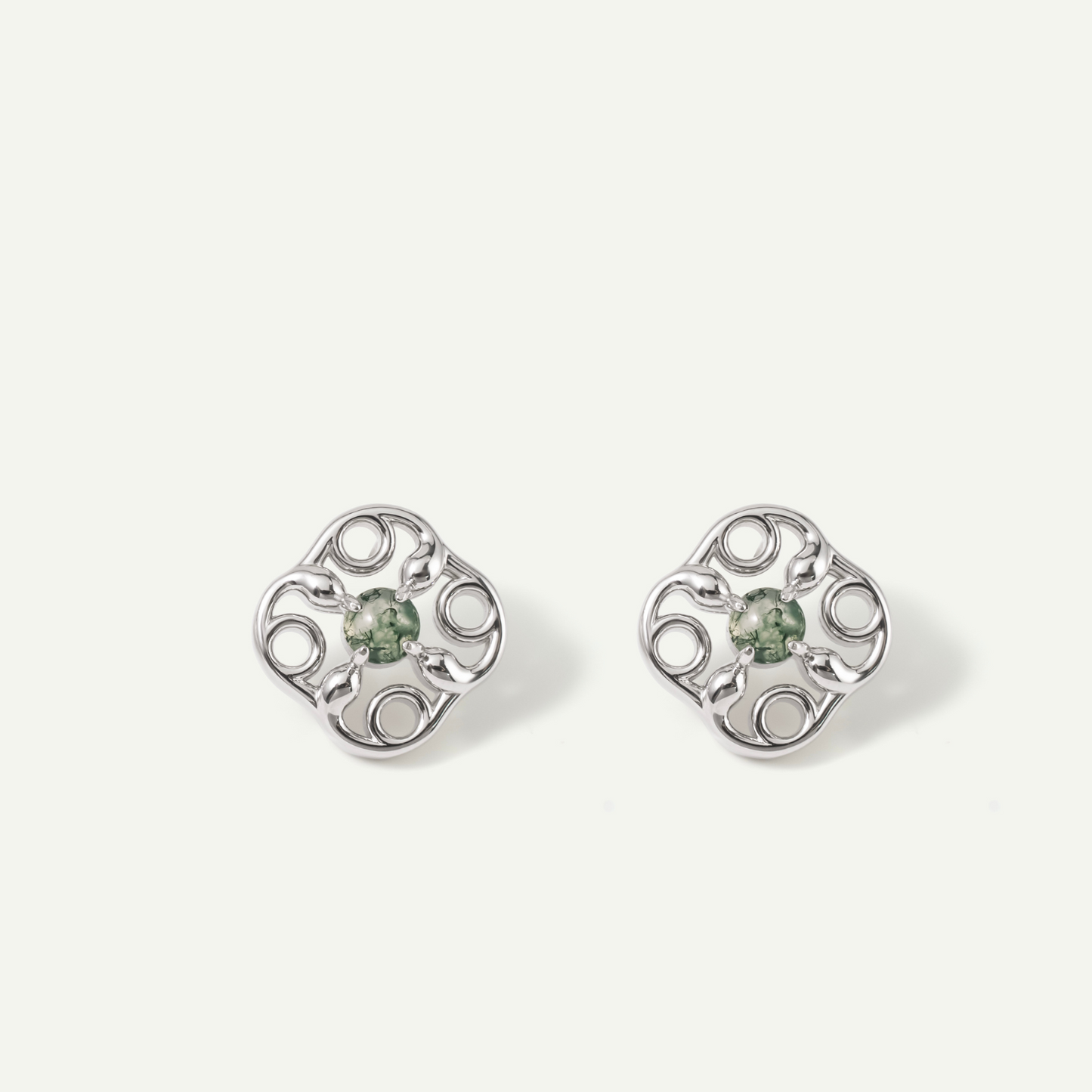 Green Ghost Earrings