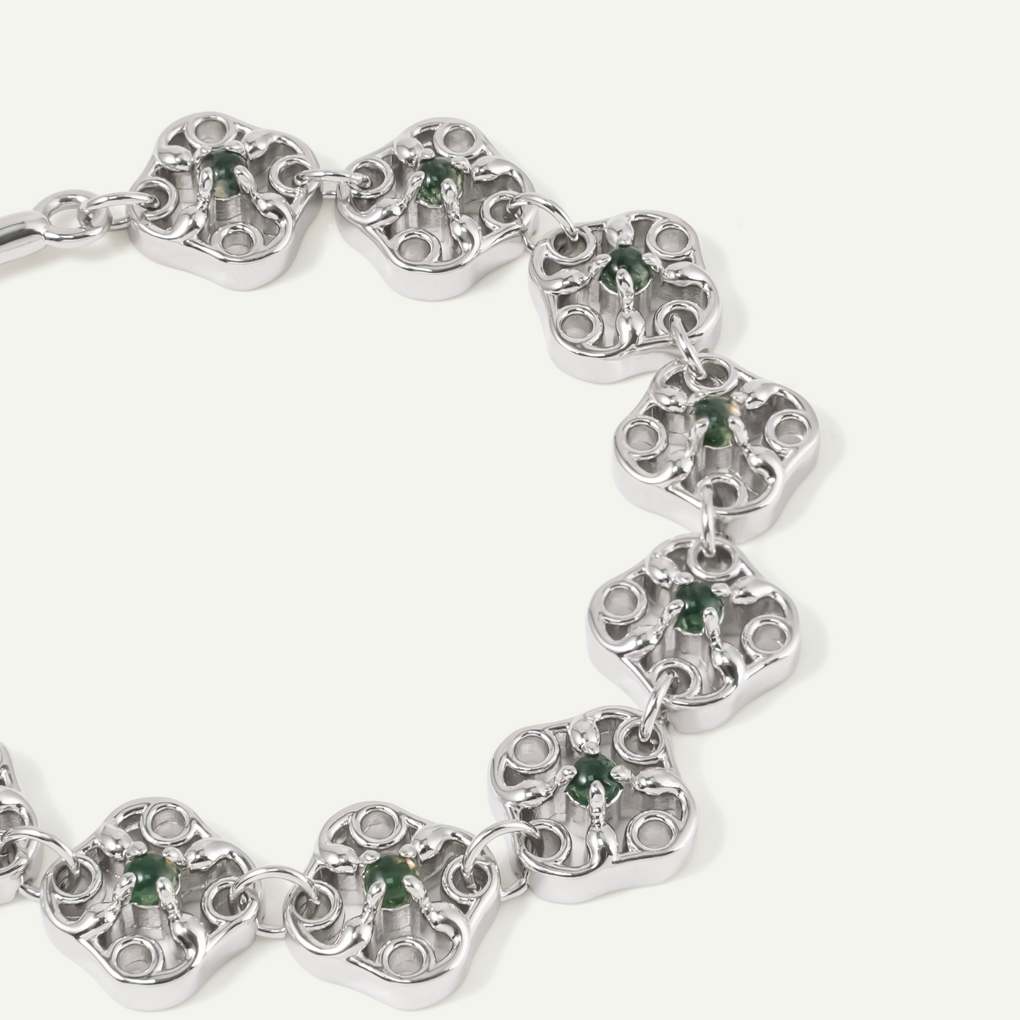 Green Specter Ten Flowers Bracelet