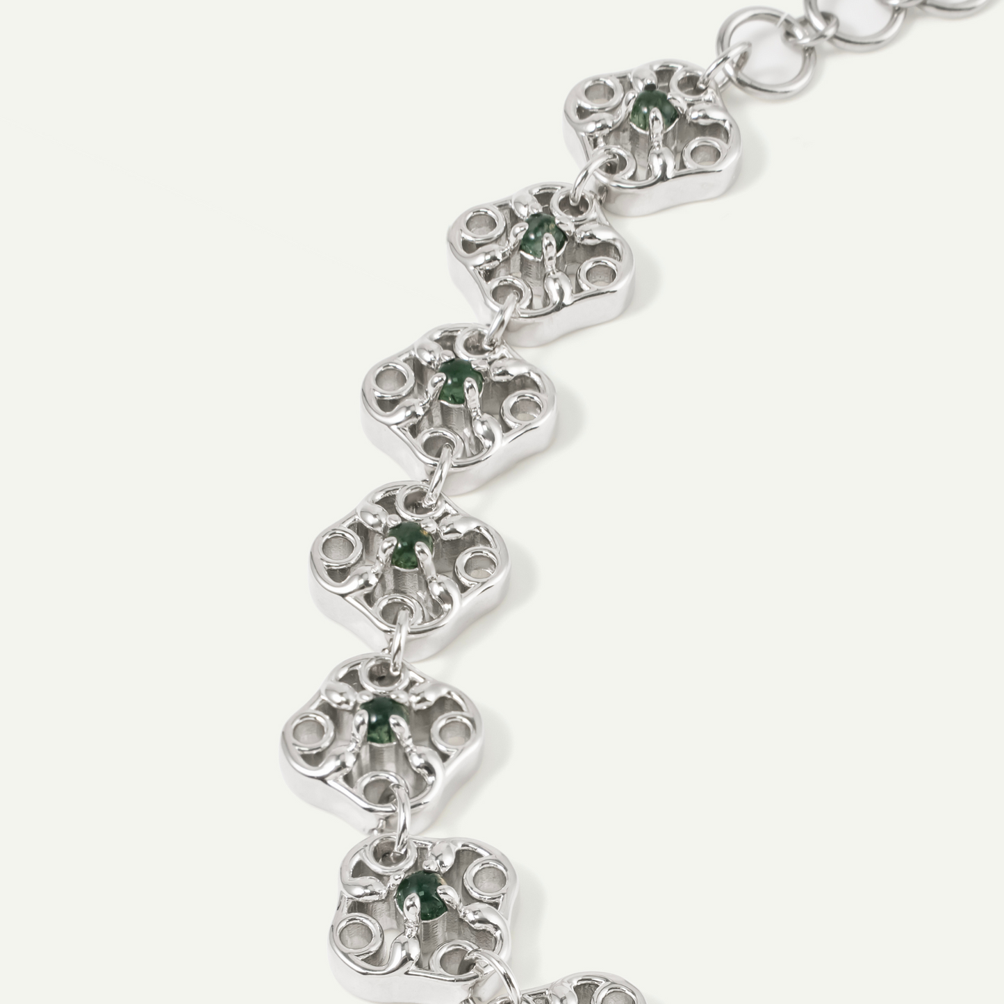 Green Specter Ten Flowers Bracelet