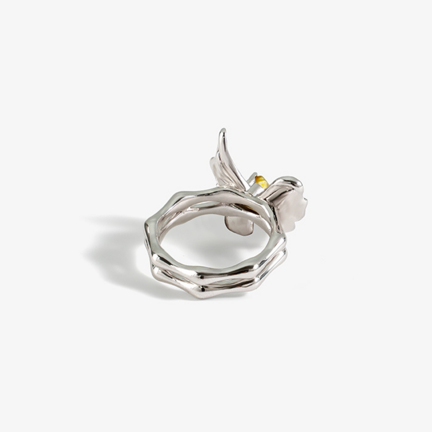 Citrine Butterfly Ring