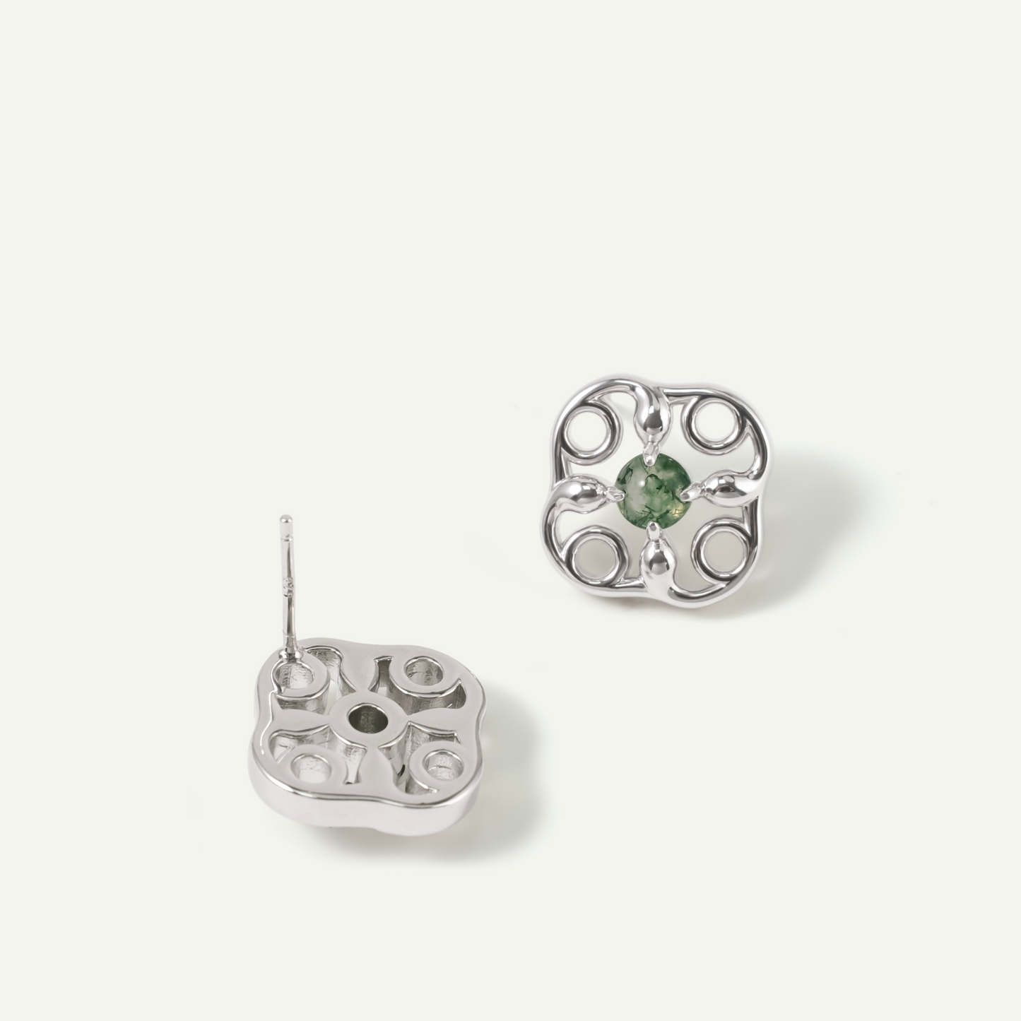Green Ghost Earrings