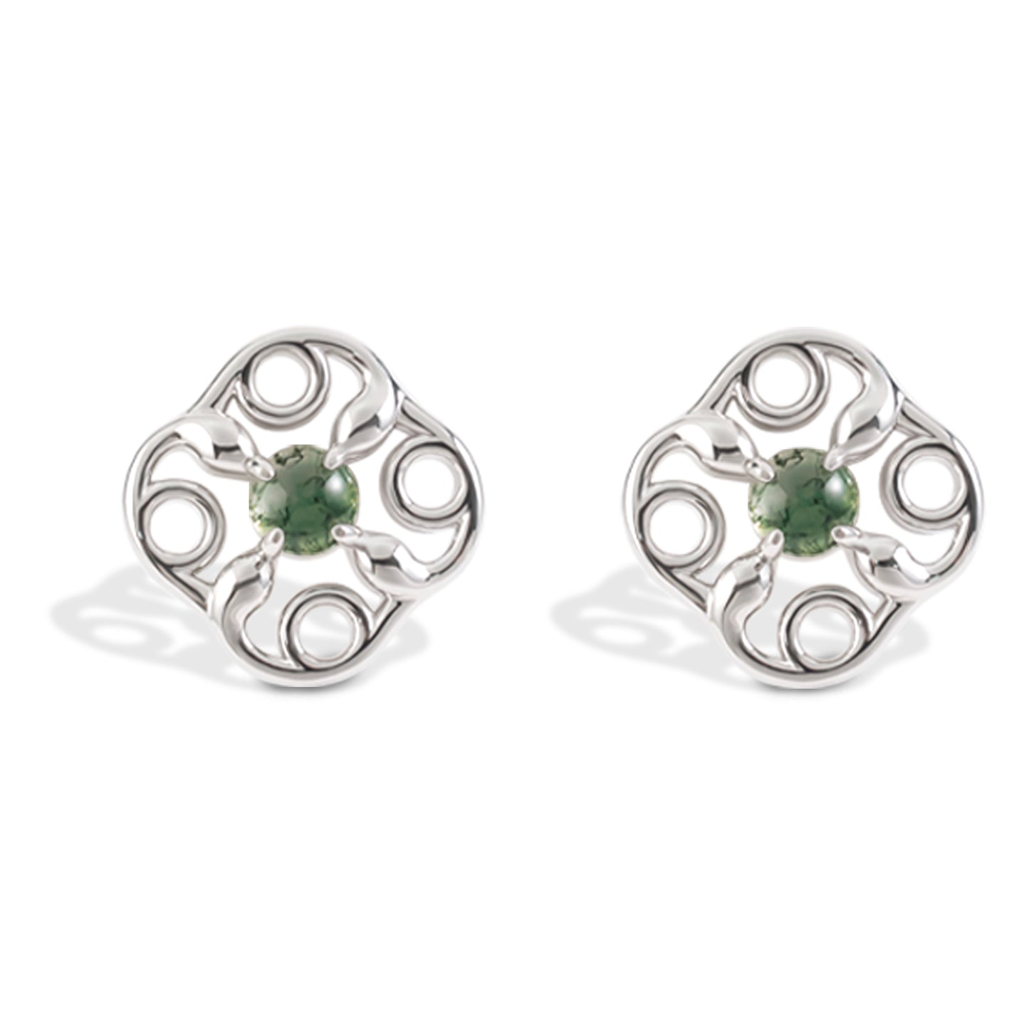 Green Ghost Earrings