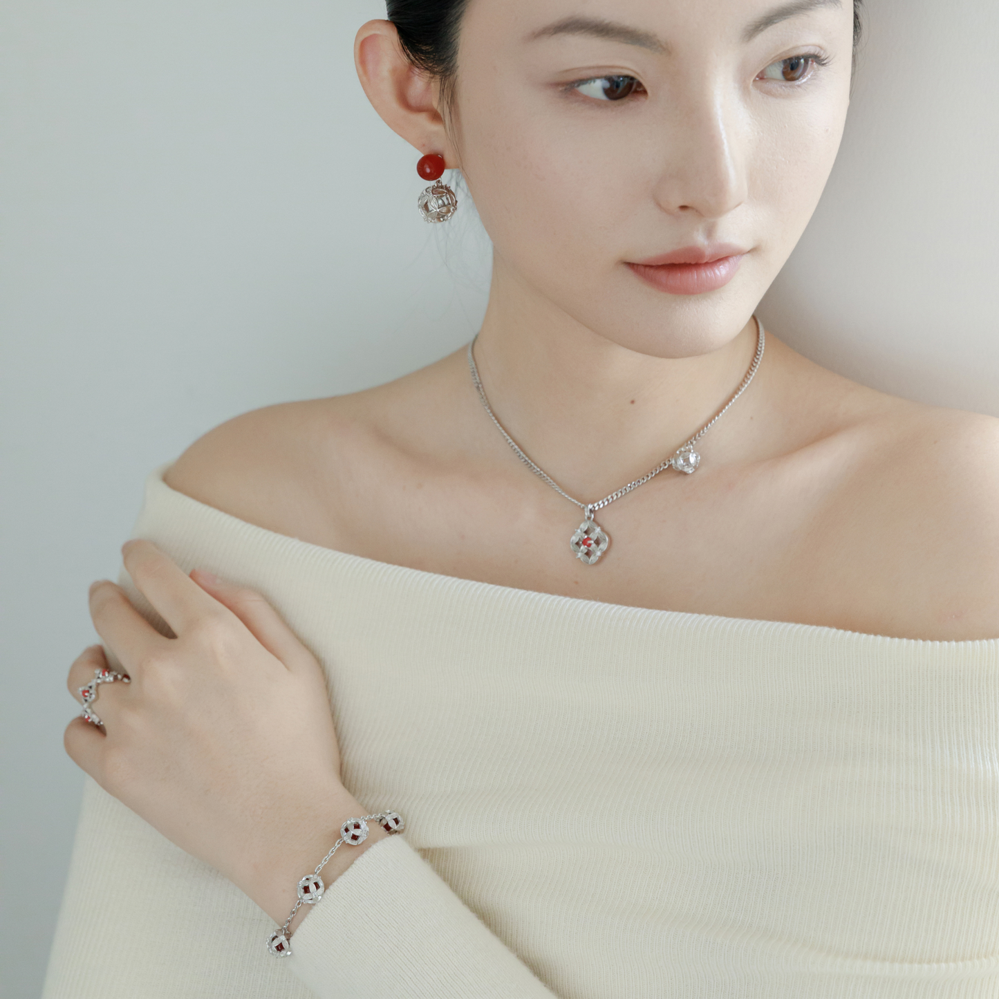 Nan Hong Coin Orb Necklace
