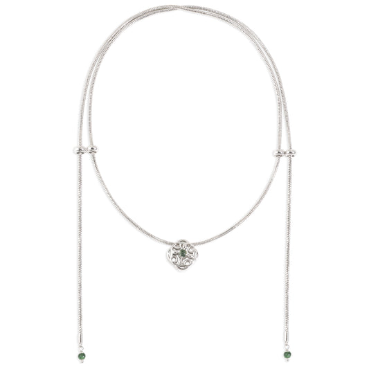 Pull-out Green Ghost Snake Bone Chain