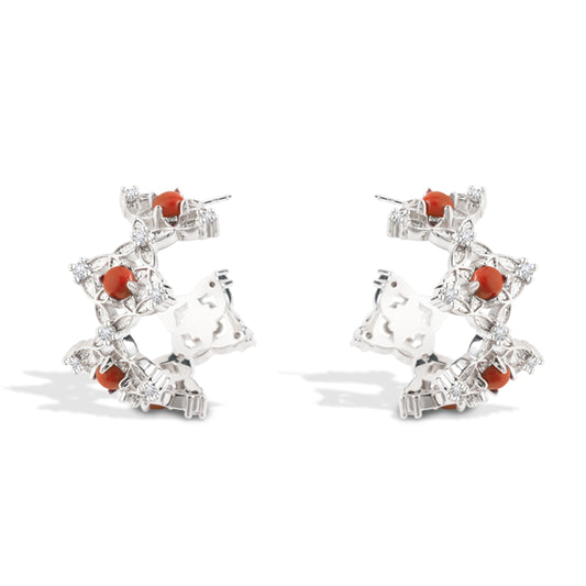Nanhong Coin C-shaped Earrings