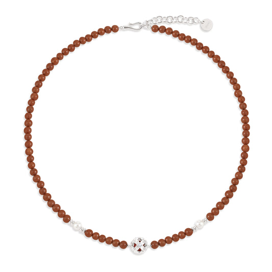 Nan Hong Coin Beaded Necklace