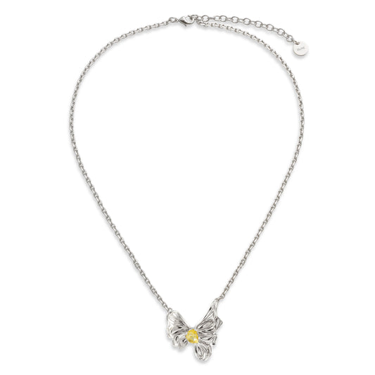 Citrine Butterfly Necklace